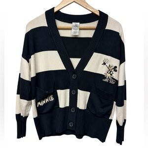DISNEY Minnie Mouse Adult Long Sleeve Cardigan Sweater